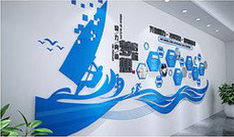  茶陵海浪主题文化墙如何设计？