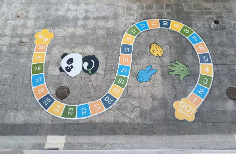  茶陵地面游戏彩绘