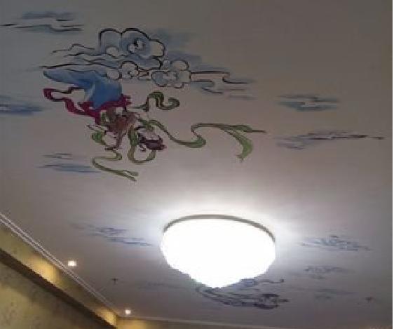  茶陵如何快速绘制天花板上的手绘墙？